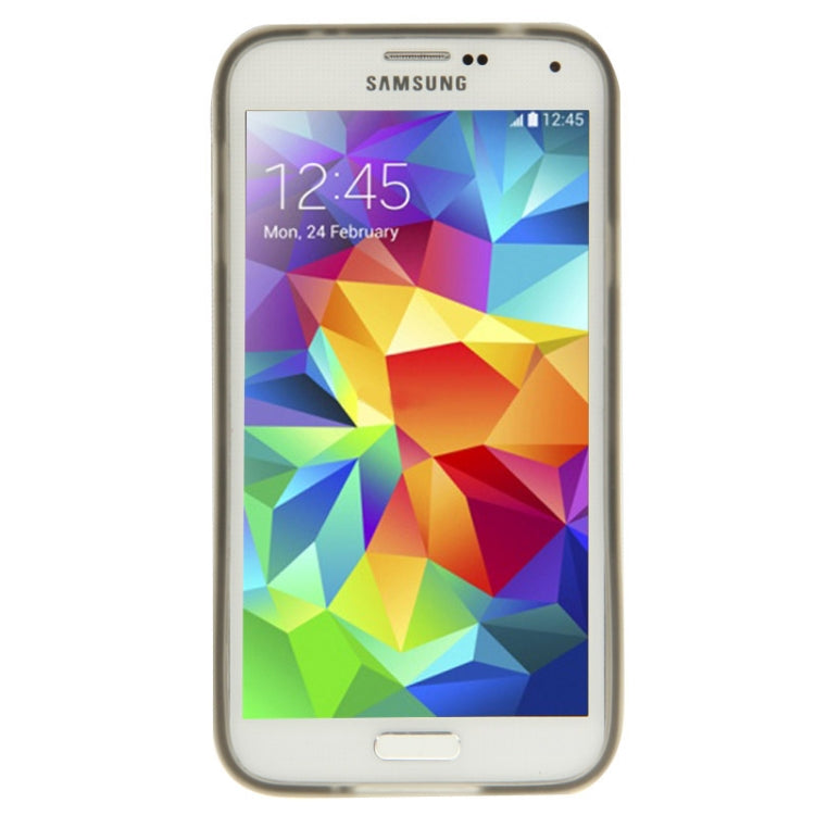 Translucent Frosted TPU Protective Case with Detachable Plastic Frame & Holder for Galaxy S5 / G900