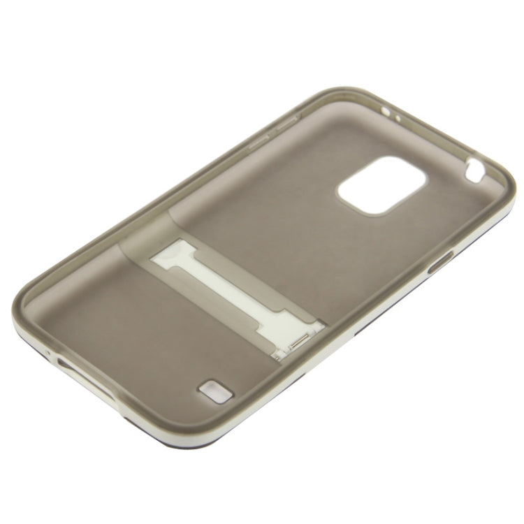 Translucent Frosted TPU Protective Case with Detachable Plastic Frame & Holder for Galaxy S5 / G900