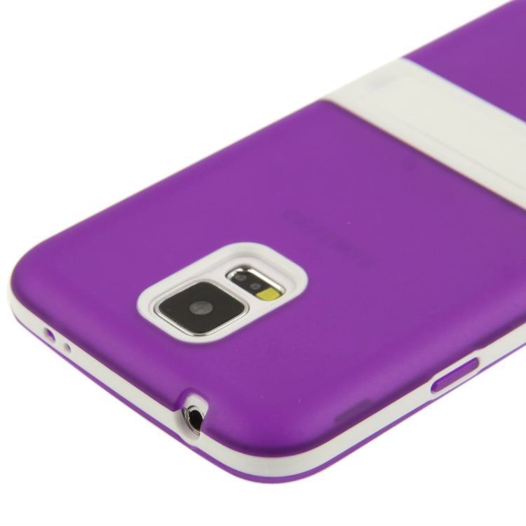 Translucent Frosted TPU Protective Case with Detachable Plastic Frame & Holder for Galaxy S5 / G900