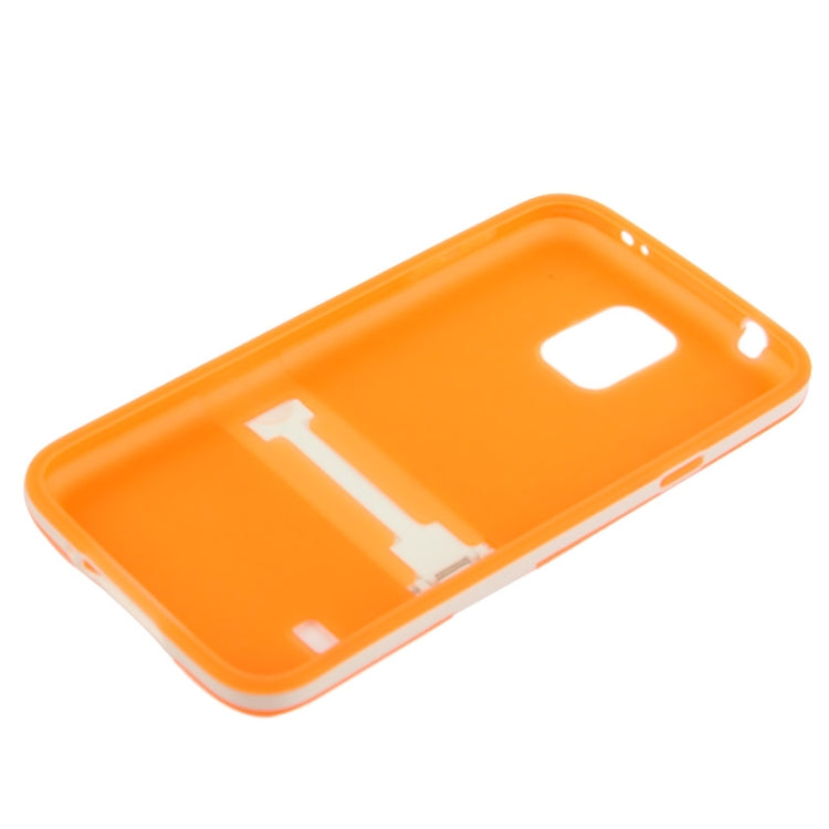 Translucent Frosted TPU Protective Case with Detachable Plastic Frame & Holder for Galaxy S5 / G900