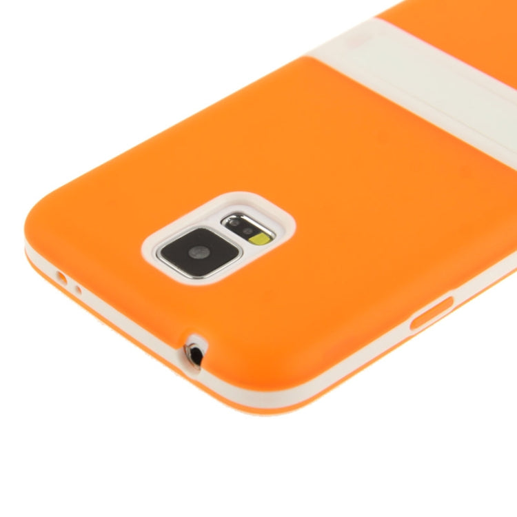 Translucent Frosted TPU Protective Case with Detachable Plastic Frame & Holder for Galaxy S5 / G900