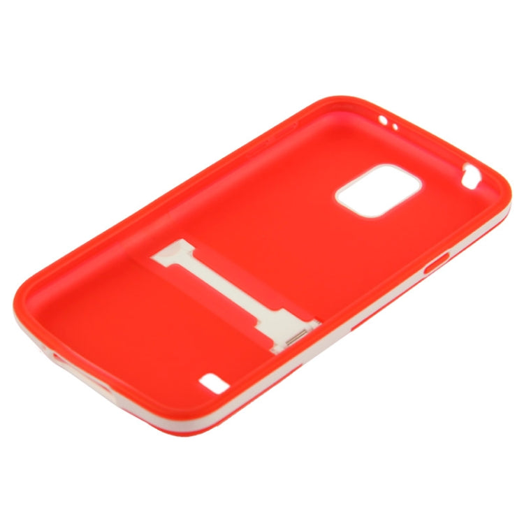 Translucent Frosted TPU Protective Case with Detachable Plastic Frame & Holder for Galaxy S5 / G900