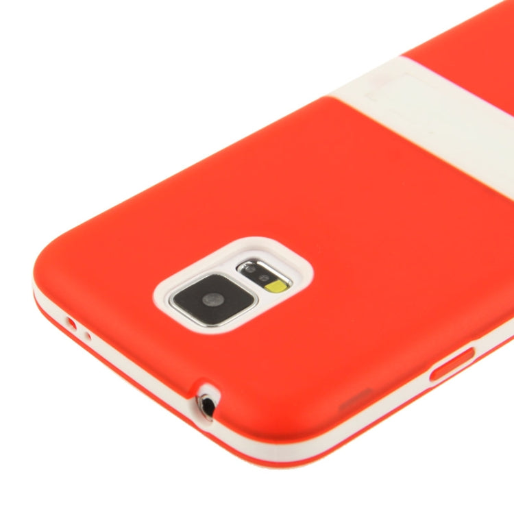 Translucent Frosted TPU Protective Case with Detachable Plastic Frame & Holder for Galaxy S5 / G900