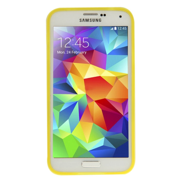 Translucent Frosted TPU Protective Case with Detachable Plastic Frame & Holder for Galaxy S5 / G900