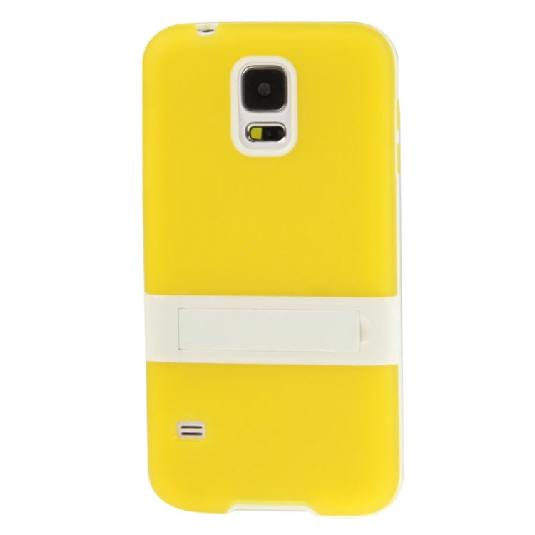 Translucent Frosted TPU Protective Case with Detachable Plastic Frame & Holder for Galaxy S5 / G900