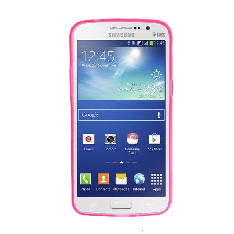 Transparent Plastic + Fluorescent Effect TPU Frame Case for Galaxy Grand 2 / G7106