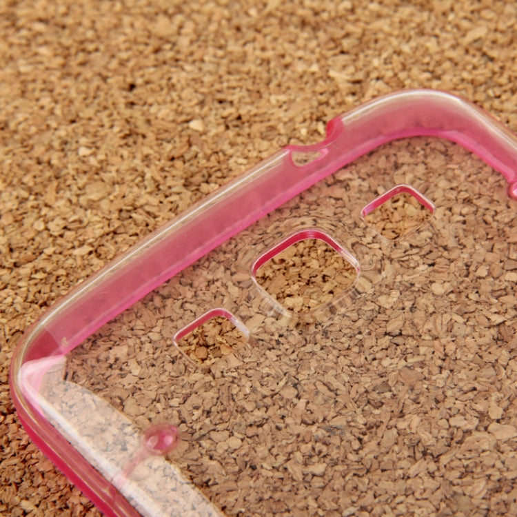 Transparent Plastic + Fluorescent Effect TPU Frame Case for Galaxy Grand 2 / G7106