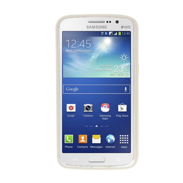 Transparent Plastic + Fluorescent Effect TPU Frame Case for Galaxy Grand 2 / G7106