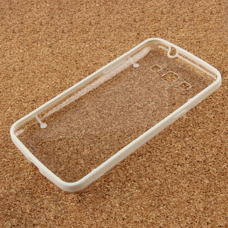 Transparent Plastic + Fluorescent Effect TPU Frame Case for Galaxy Grand 2 / G7106
