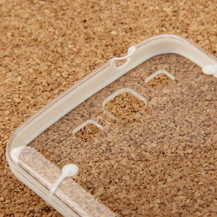 Transparent Plastic + Fluorescent Effect TPU Frame Case for Galaxy Grand 2 / G7106