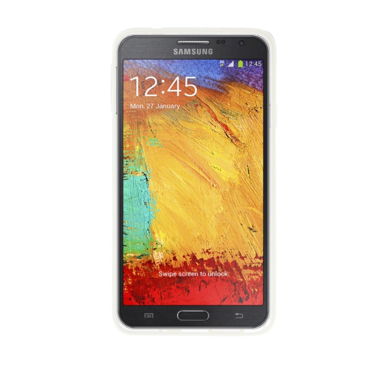 Transparent Plastic + Fluorescent Effect TPU Frame Case for Galaxy Note 3 Neo / N7505