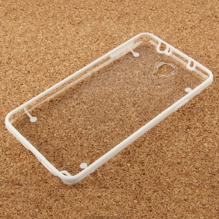 Transparent Plastic + Fluorescent Effect TPU Frame Case for Galaxy Note 3 Neo / N7505