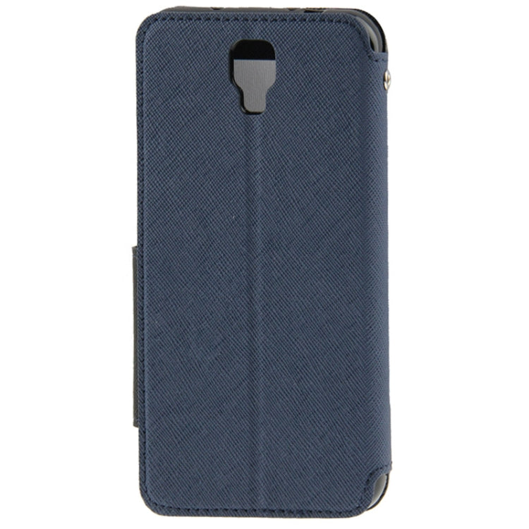 Roar Series Cross Texture Leather Case with Call Display ID & Credit Card Slots & Holder for Galaxy Note 3 Neo / N7505