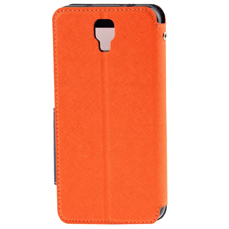 Roar Series Cross Texture Leather Case with Call Display ID & Credit Card Slots & Holder for Galaxy Note 3 Neo / N7505