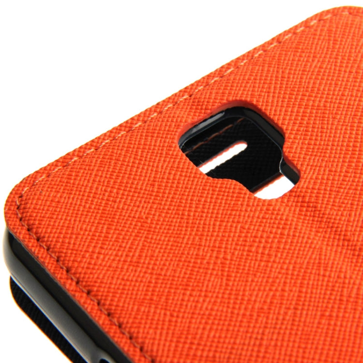 Roar Series Cross Texture Leather Case with Call Display ID & Credit Card Slots & Holder for Galaxy Note 3 Neo / N7505
