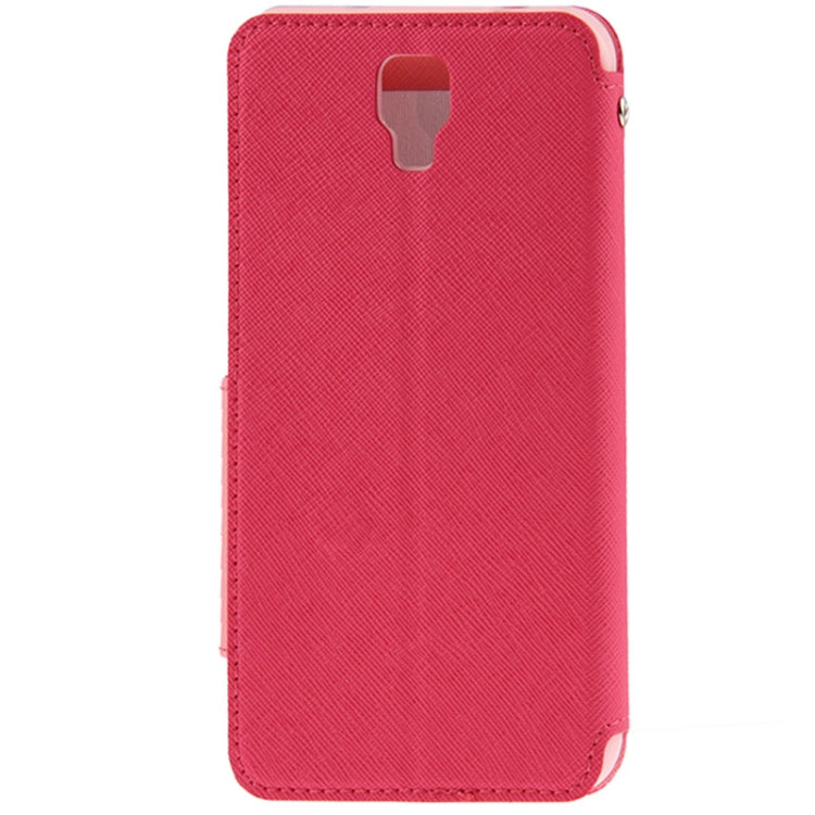 Roar Series Cross Texture Leather Case with Call Display ID & Credit Card Slots & Holder for Galaxy Note 3 Neo / N7505