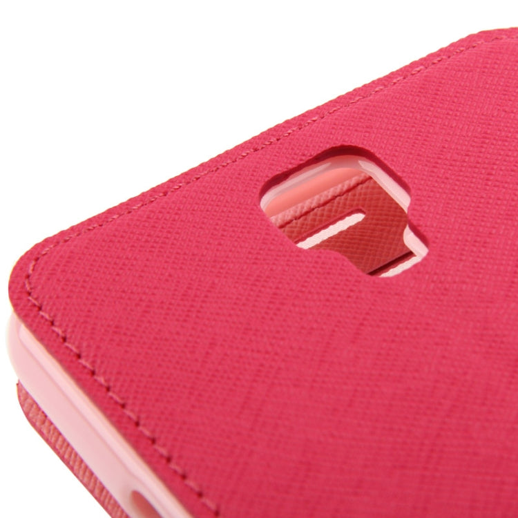 Roar Series Cross Texture Leather Case with Call Display ID & Credit Card Slots & Holder for Galaxy Note 3 Neo / N7505