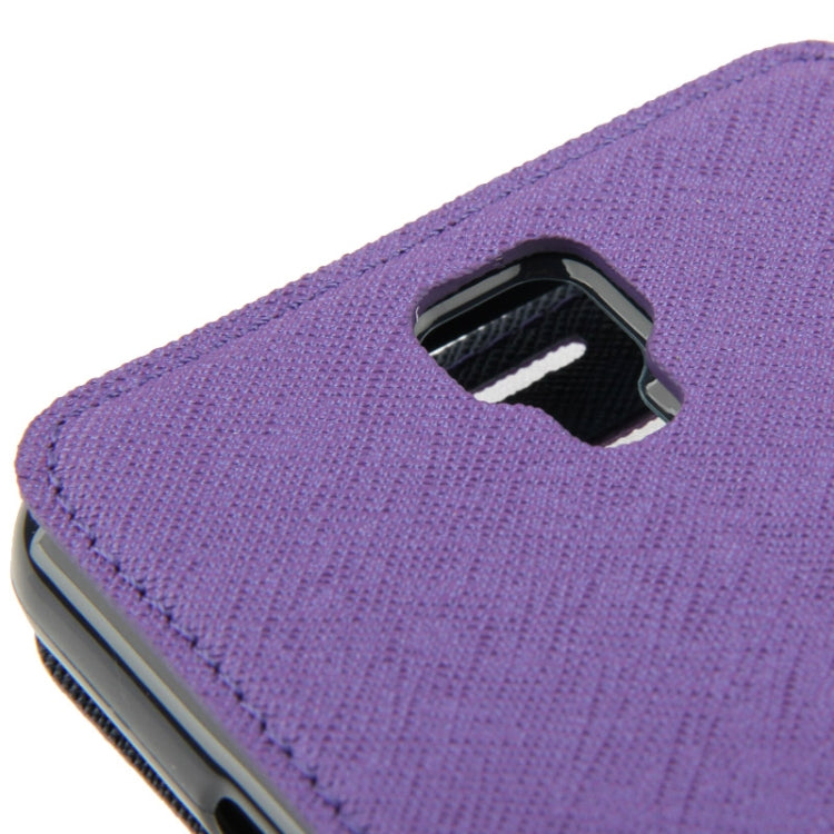 Roar Series Cross Texture Leather Case with Call Display ID & Credit Card Slots & Holder for Galaxy Note 3 Neo / N7505