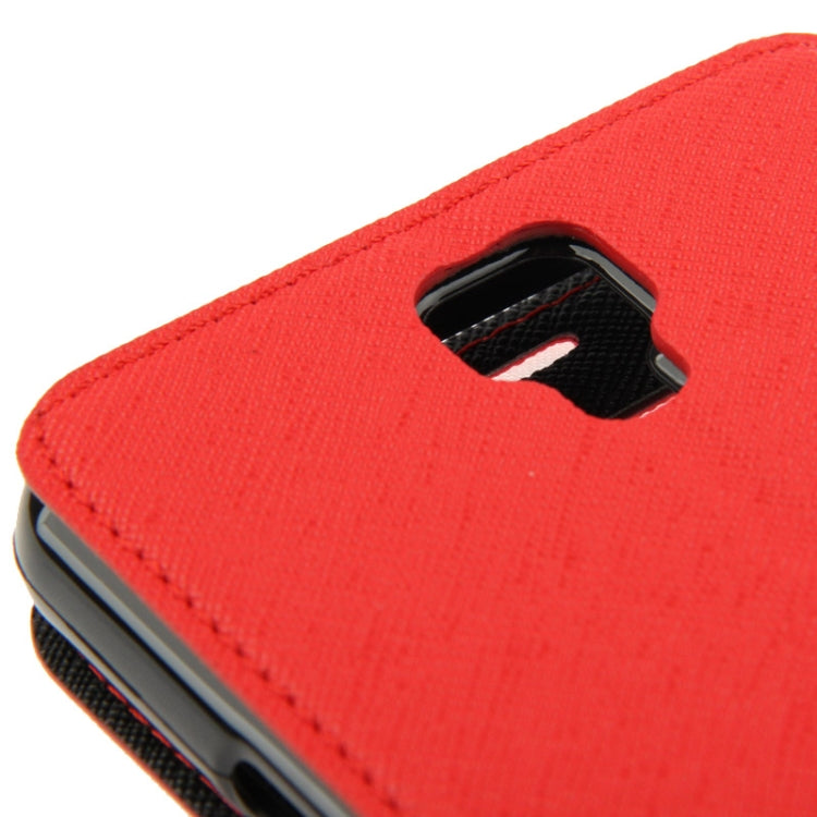 Roar Series Cross Texture Leather Case with Call Display ID & Credit Card Slots & Holder for Galaxy Note 3 Neo / N7505