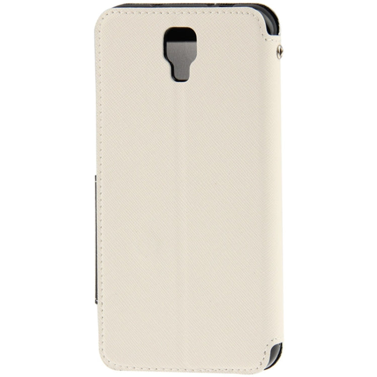 Roar Series Cross Texture Leather Case with Call Display ID & Credit Card Slots & Holder for Galaxy Note 3 Neo / N7505