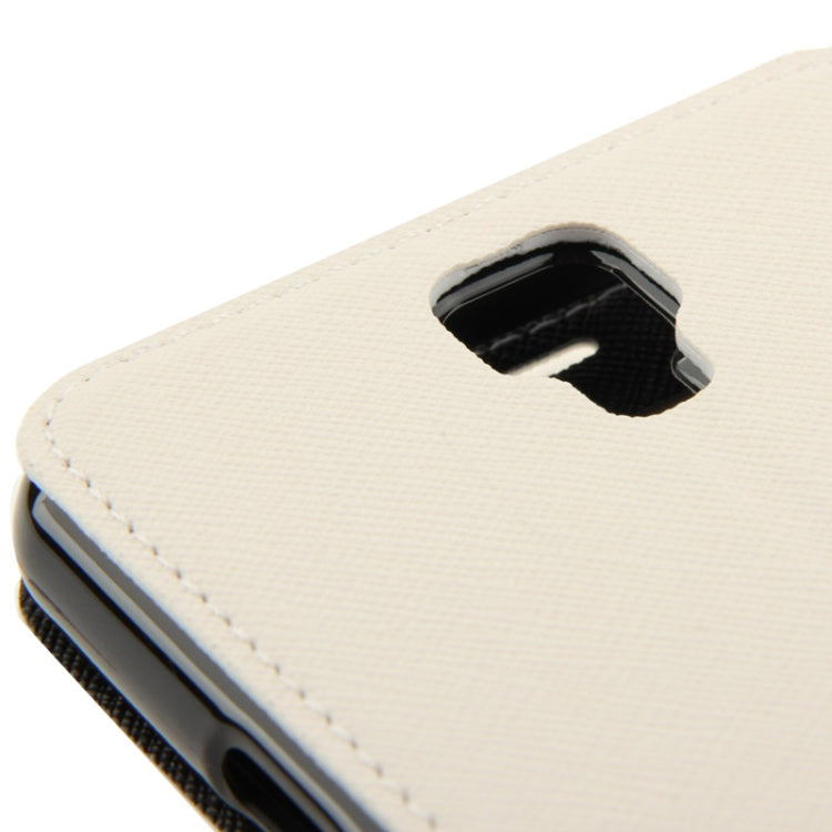 Roar Series Cross Texture Leather Case with Call Display ID & Credit Card Slots & Holder for Galaxy Note 3 Neo / N7505