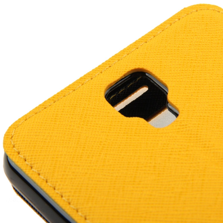 Roar Series Cross Texture Leather Case with Call Display ID & Credit Card Slots & Holder for Galaxy Note 3 Neo / N7505