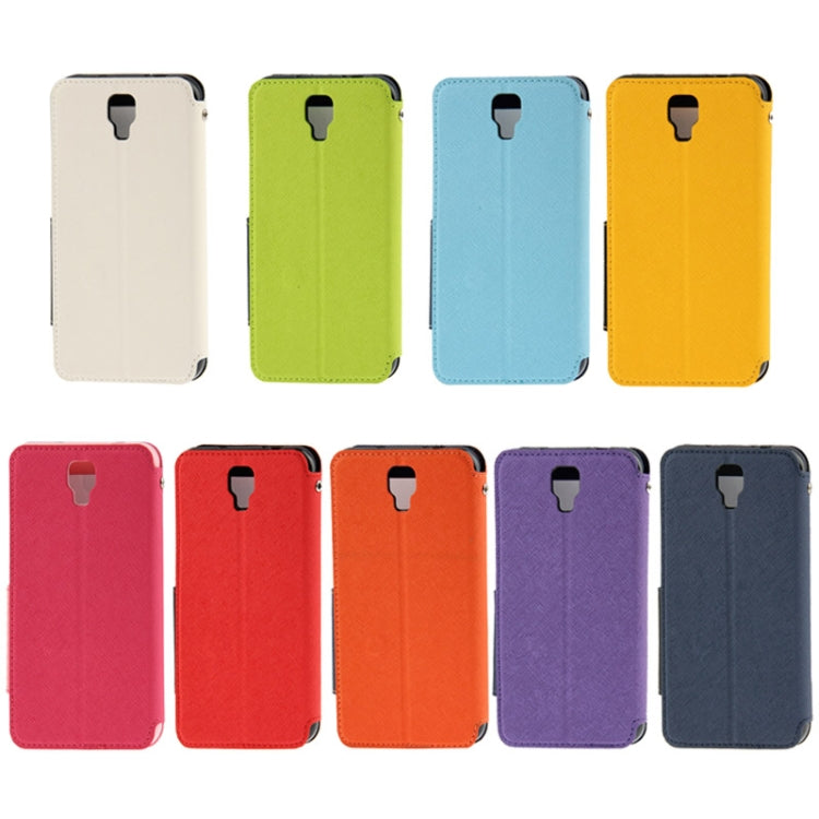 Roar Series Cross Texture Leather Case with Call Display ID & Credit Card Slots & Holder for Galaxy Note 3 Neo / N7505