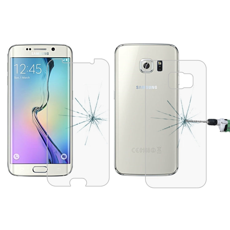 LOPURS 0.26mm 9H+ Surface Hardness 2.5D Explosion-proof Front + Back Tempered Glass Film for Galaxy S6 / G920
