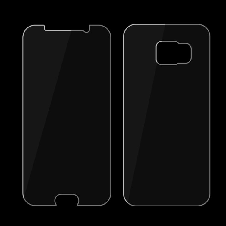 LOPURS 0.26mm 9H+ Surface Hardness 2.5D Explosion-proof Front + Back Tempered Glass Film for Galaxy S6 / G920