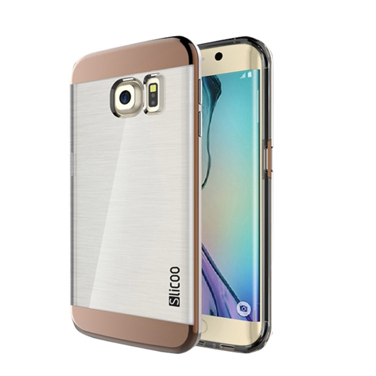 Slicoo for Galaxy S6 Edge+ / G928 Brushed Texture Electroplating Combination Case