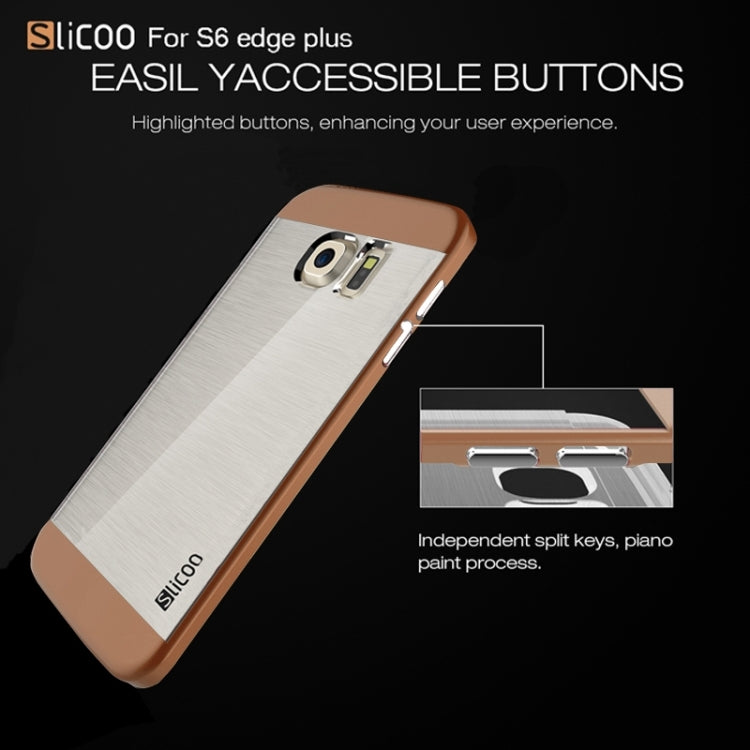Slicoo for Galaxy S6 Edge+ / G928 Brushed Texture Electroplating Combination Case