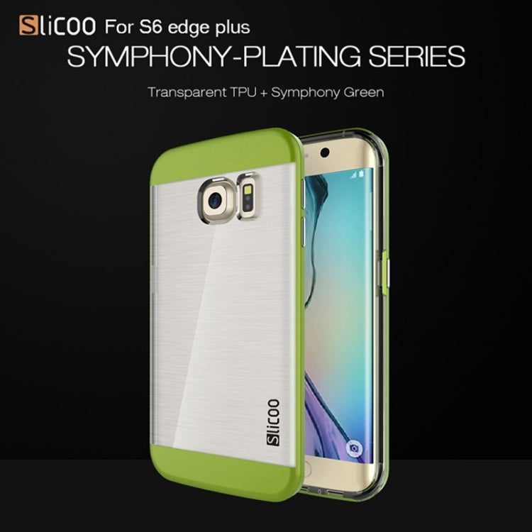Slicoo for Galaxy S6 Edge+ / G928 Brushed Texture Electroplating Combination Case