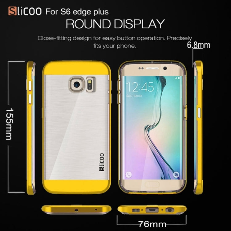 Slicoo for Galaxy S6 Edge+ / G928 Brushed Texture Electroplating Combination Case