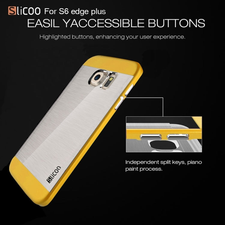 Slicoo for Galaxy S6 Edge+ / G928 Brushed Texture Electroplating Combination Case