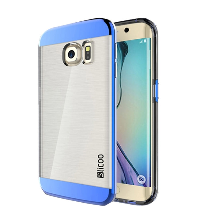 Slicoo for Galaxy S6 Edge+ / G928 Brushed Texture Electroplating Combination Case