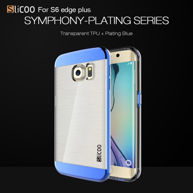 Slicoo for Galaxy S6 Edge+ / G928 Brushed Texture Electroplating Combination Case