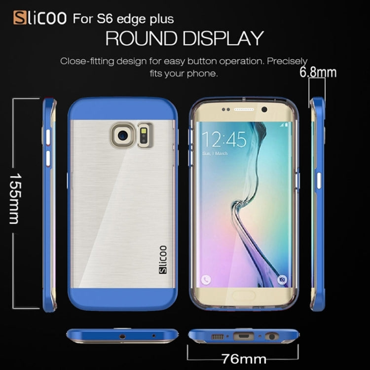Slicoo for Galaxy S6 Edge+ / G928 Brushed Texture Electroplating Combination Case