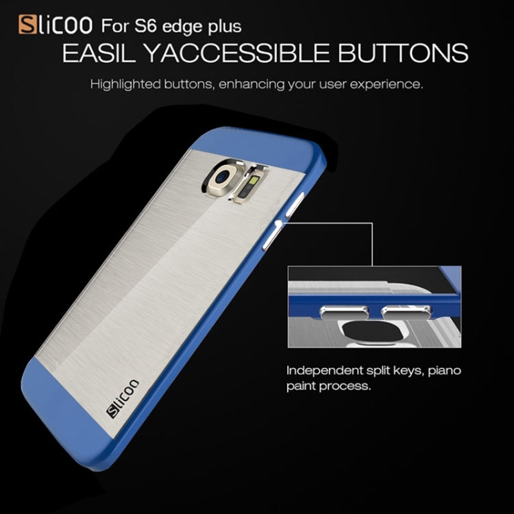 Slicoo for Galaxy S6 Edge+ / G928 Brushed Texture Electroplating Combination Case