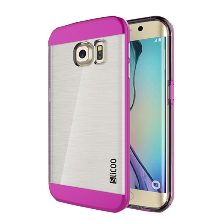 Slicoo for Galaxy S6 Edge+ / G928 Brushed Texture Electroplating Combination Case