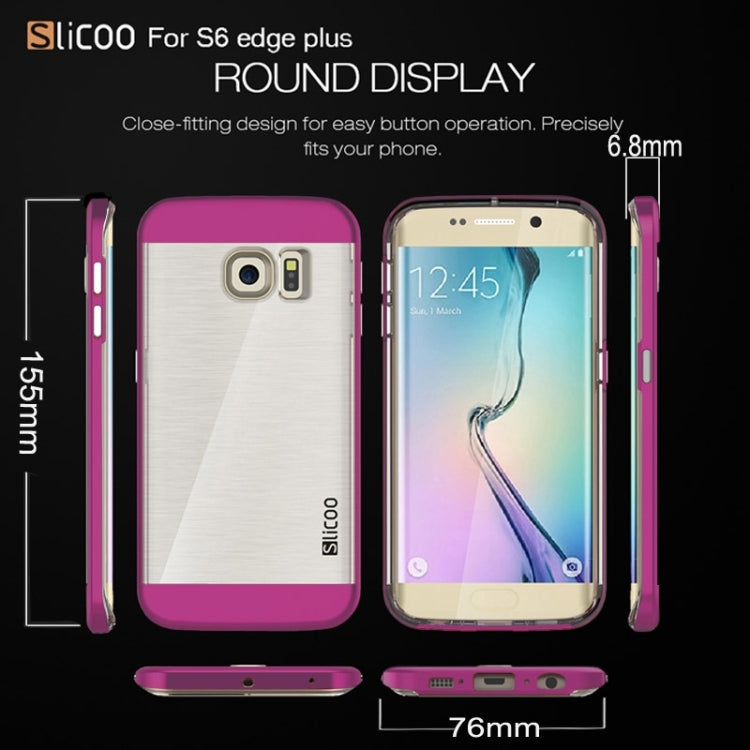 Slicoo for Galaxy S6 Edge+ / G928 Brushed Texture Electroplating Combination Case