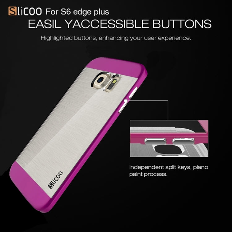 Slicoo for Galaxy S6 Edge+ / G928 Brushed Texture Electroplating Combination Case