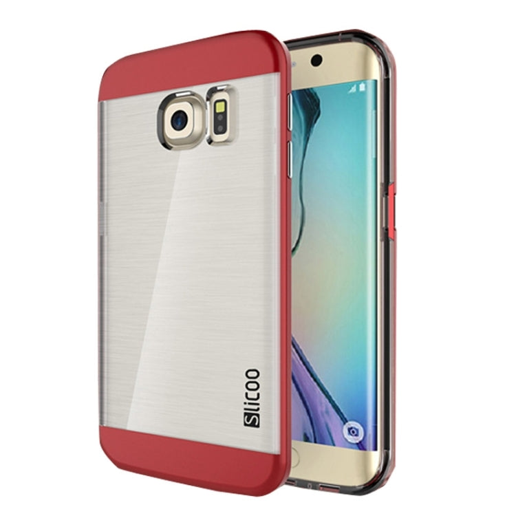 Slicoo for Galaxy S6 Edge+ / G928 Brushed Texture Electroplating Combination Case