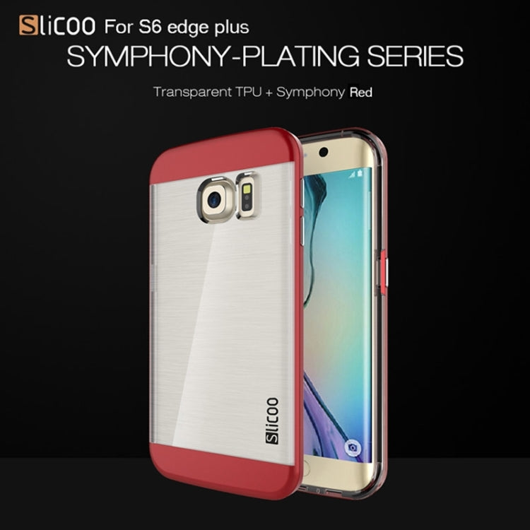 Slicoo for Galaxy S6 Edge+ / G928 Brushed Texture Electroplating Combination Case