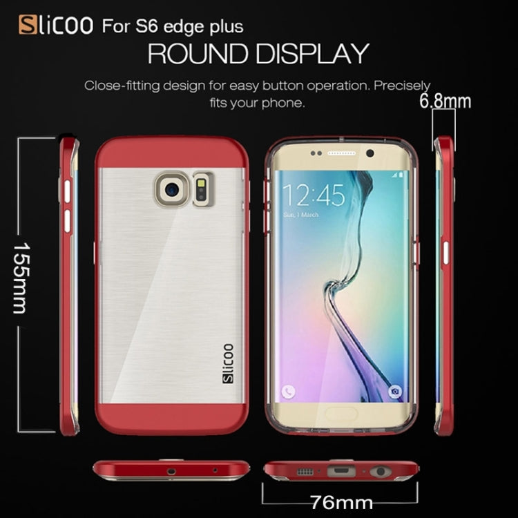 Slicoo for Galaxy S6 Edge+ / G928 Brushed Texture Electroplating Combination Case