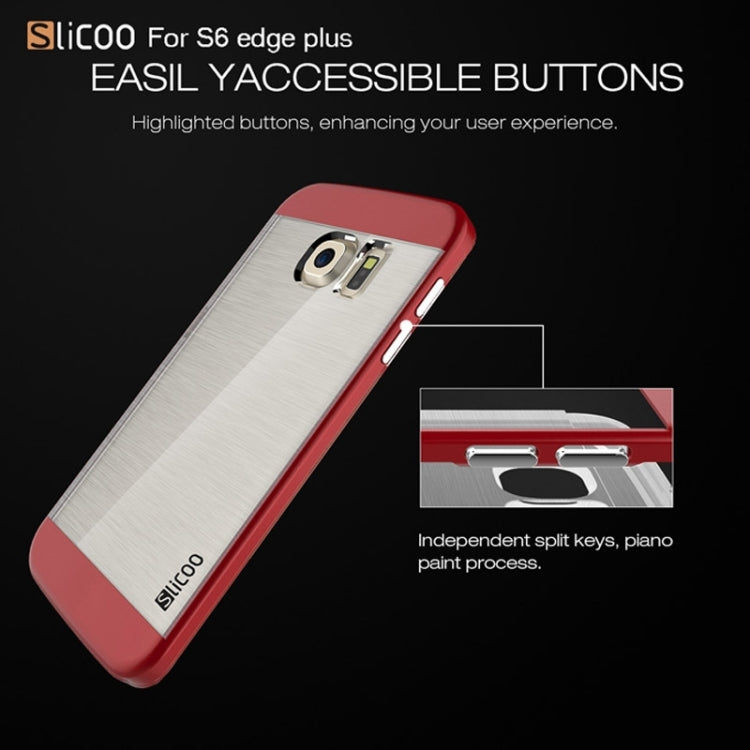 Slicoo for Galaxy S6 Edge+ / G928 Brushed Texture Electroplating Combination Case