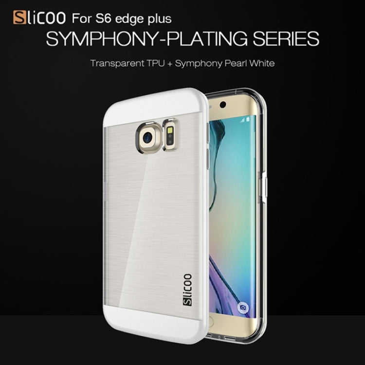 Slicoo for Galaxy S6 Edge+ / G928 Brushed Texture Electroplating Combination Case
