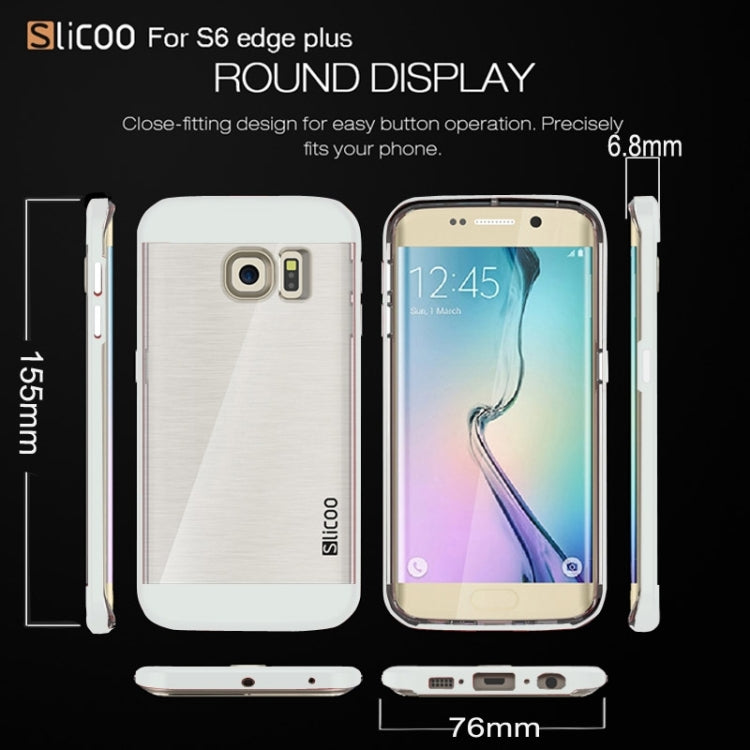 Slicoo for Galaxy S6 Edge+ / G928 Brushed Texture Electroplating Combination Case