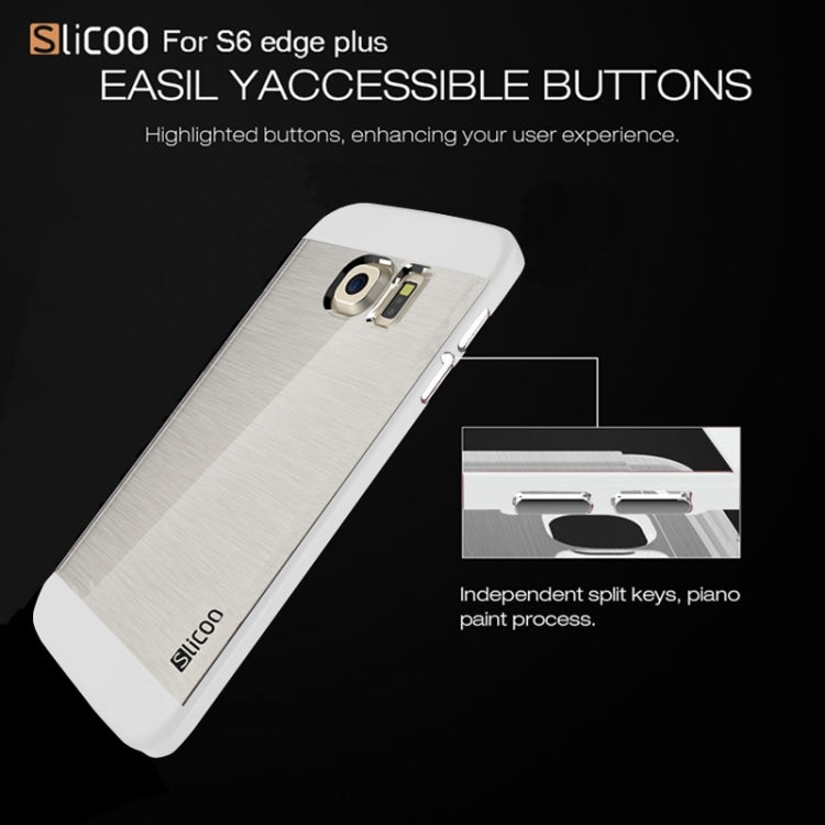 Slicoo for Galaxy S6 Edge+ / G928 Brushed Texture Electroplating Combination Case