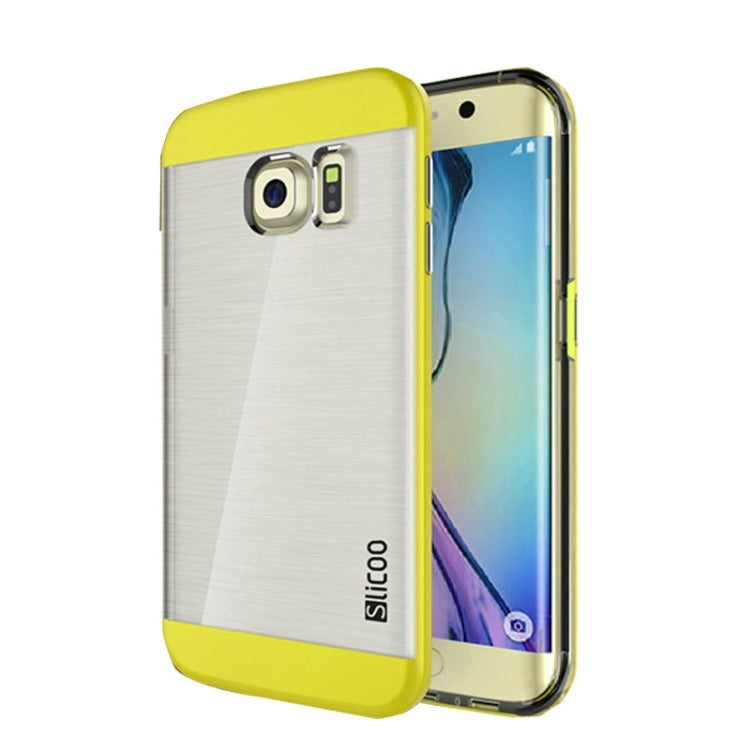 Slicoo for Galaxy S6 Edge+ / G928 Brushed Texture Electroplating Combination Case