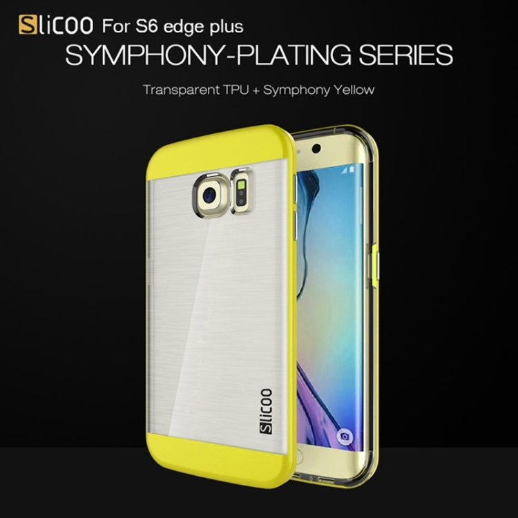 Slicoo for Galaxy S6 Edge+ / G928 Brushed Texture Electroplating Combination Case